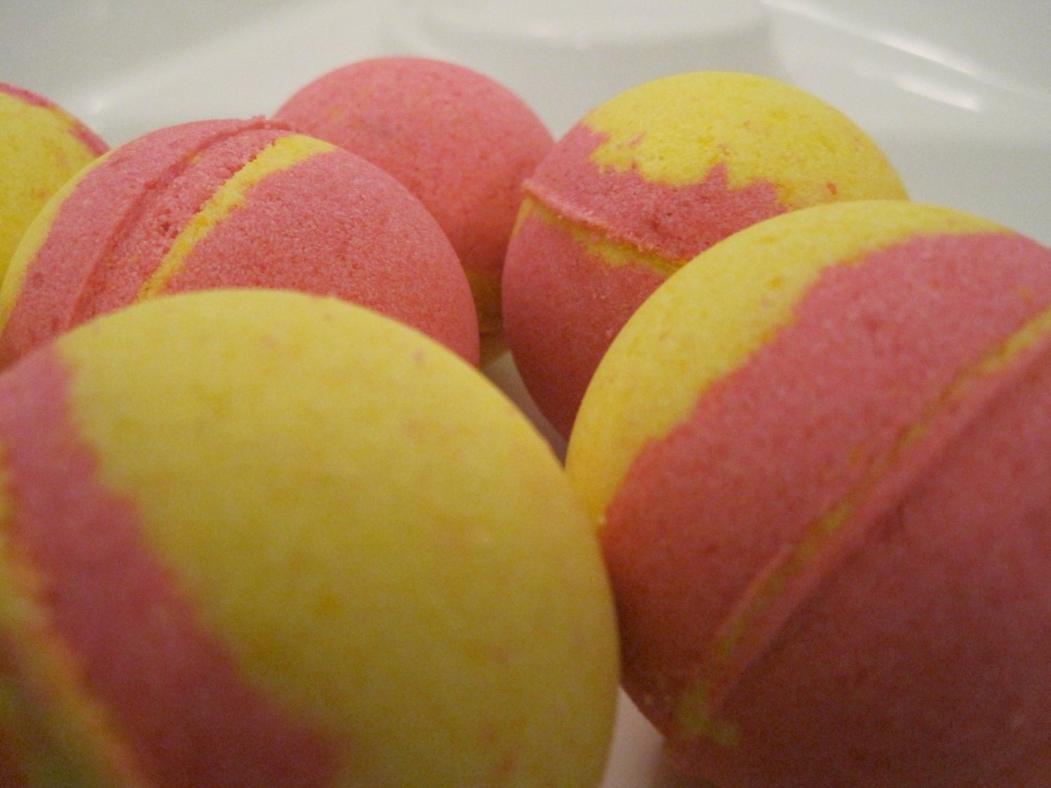 Raspberry Lemonade Bath Bombs with Handmade Soap Inside- 2 ct - Berwyn Betty's Bath & Body Shop