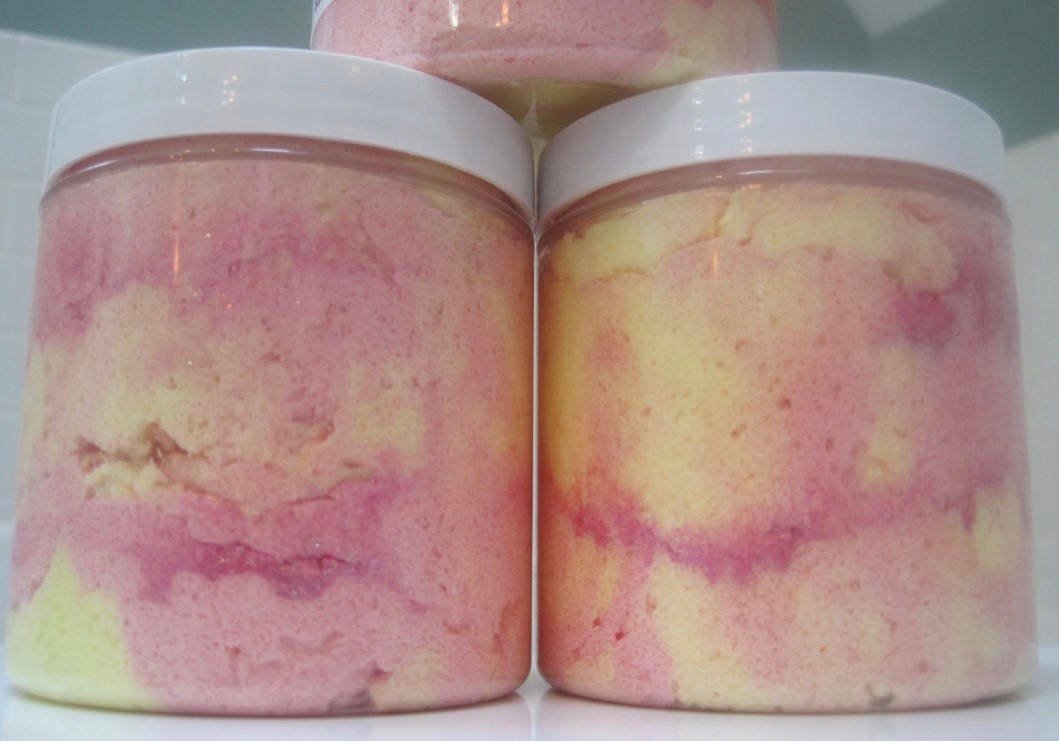 Raspberry Lemonade Sugar Scrub Whip - Berwyn Betty's Bath & Body Shop