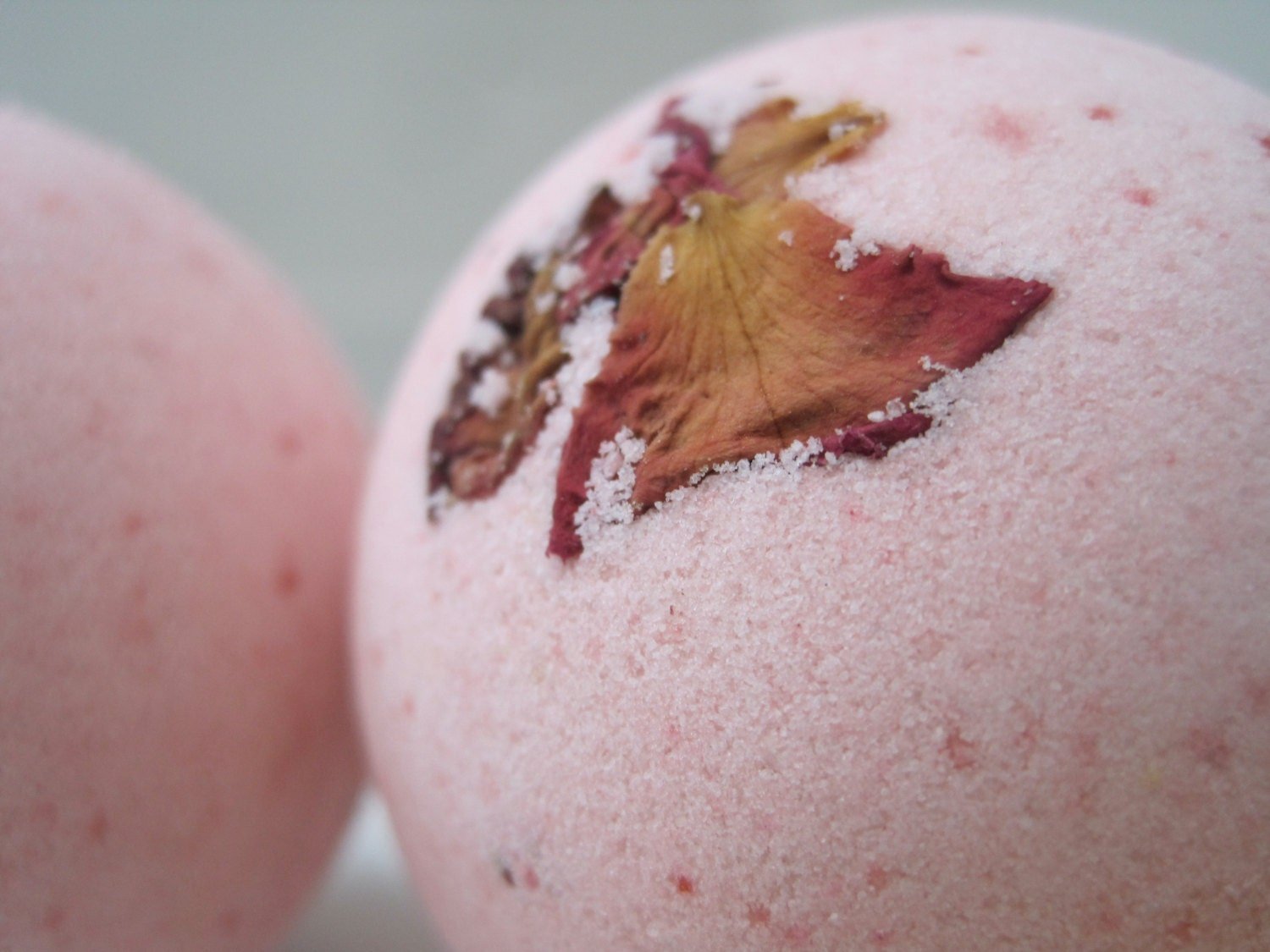Rose Scented Bath Bombs with Handmade Soap Inside - 2 ct - Berwyn Betty's Bath & Body Shop
