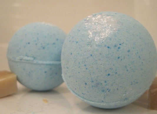 Sparkling Snowflake Bath Bombs with Handmade Soap Inside - 2 ct - Berwyn Betty's Bath & Body Shop