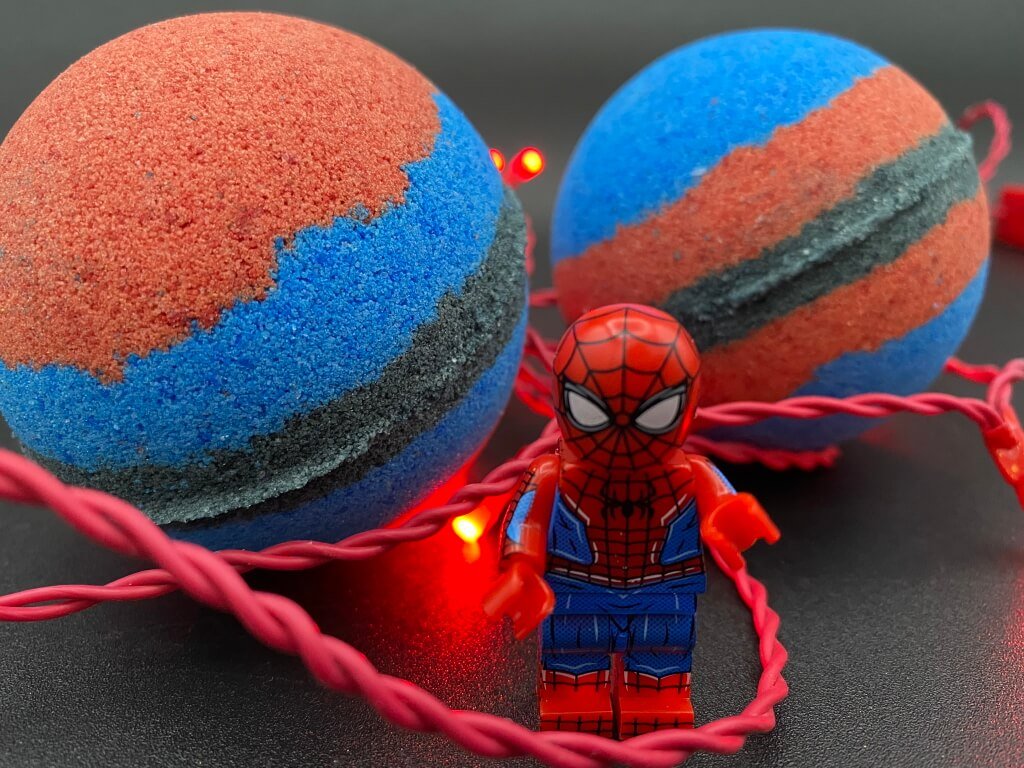 Spiderman Superhero Bath Bomb with Toy Inside - Berwyn Betty's Bath & Body Shop