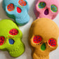 Sugar Skull Bath Bomb with Toy Necklace Inside - Berwyn Betty's Bath & Body Shop