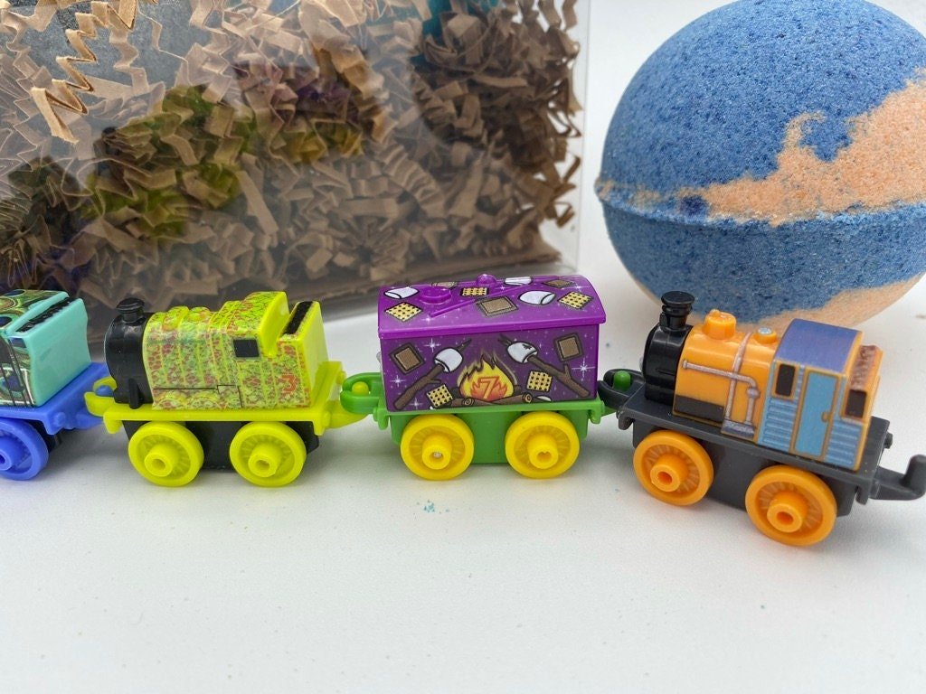 Thomas the Train Bath Bomb with Toy Inside - Berwyn Betty's Bath & Body Shop