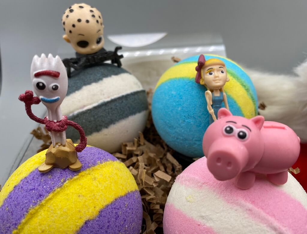 Toy Story Bath Bombs Gift Box (with Toy Inside) - 4 ct - Berwyn Betty's Bath & Body Shop