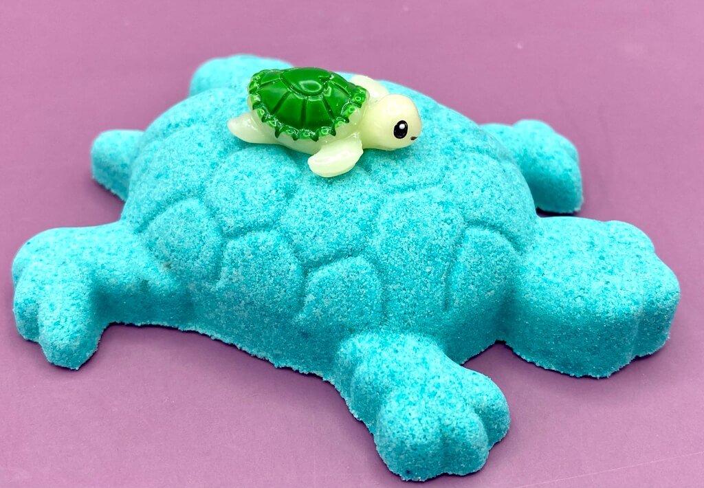 Turtle Bath Bomb with Little Turtle Toy Inside - Berwyn Betty's Bath & Body Shop