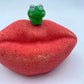 Valentine Lips Kids Bath Bomb with Frog Toy Inside - Berwyn Betty's Bath & Body Shop