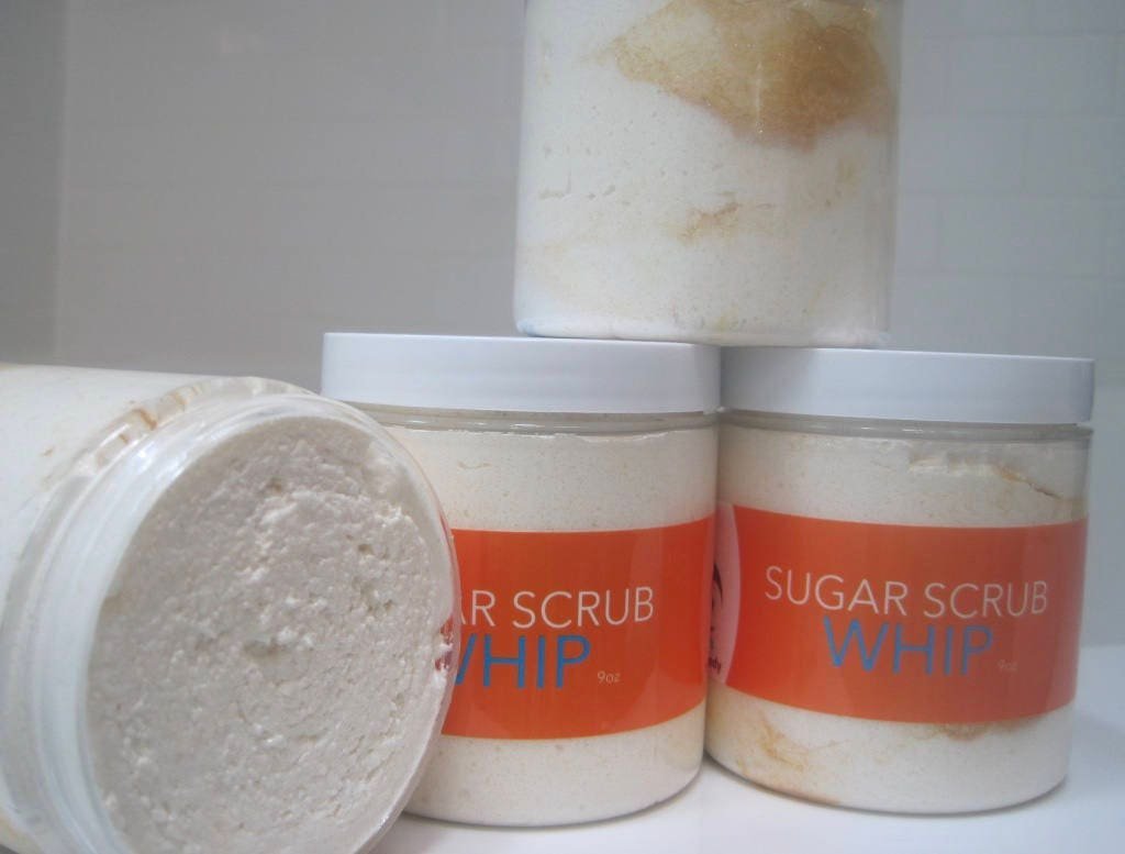 White Tea & Ginger Sugar Scrub Whip - Berwyn Betty's Bath & Body Shop