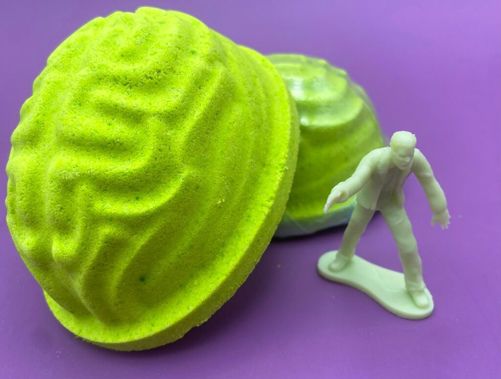 Zombie Brain Bath Bomb with Toy Inside - Berwyn Betty's Bath & Body Shop