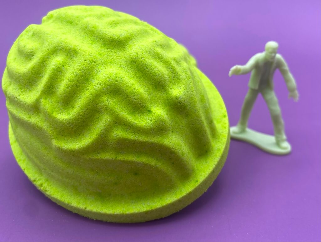 Zombie Brain Bath Bomb with Toy Inside - Berwyn Betty's Bath & Body Shop